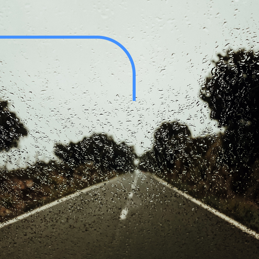 Conduire sous la pluie